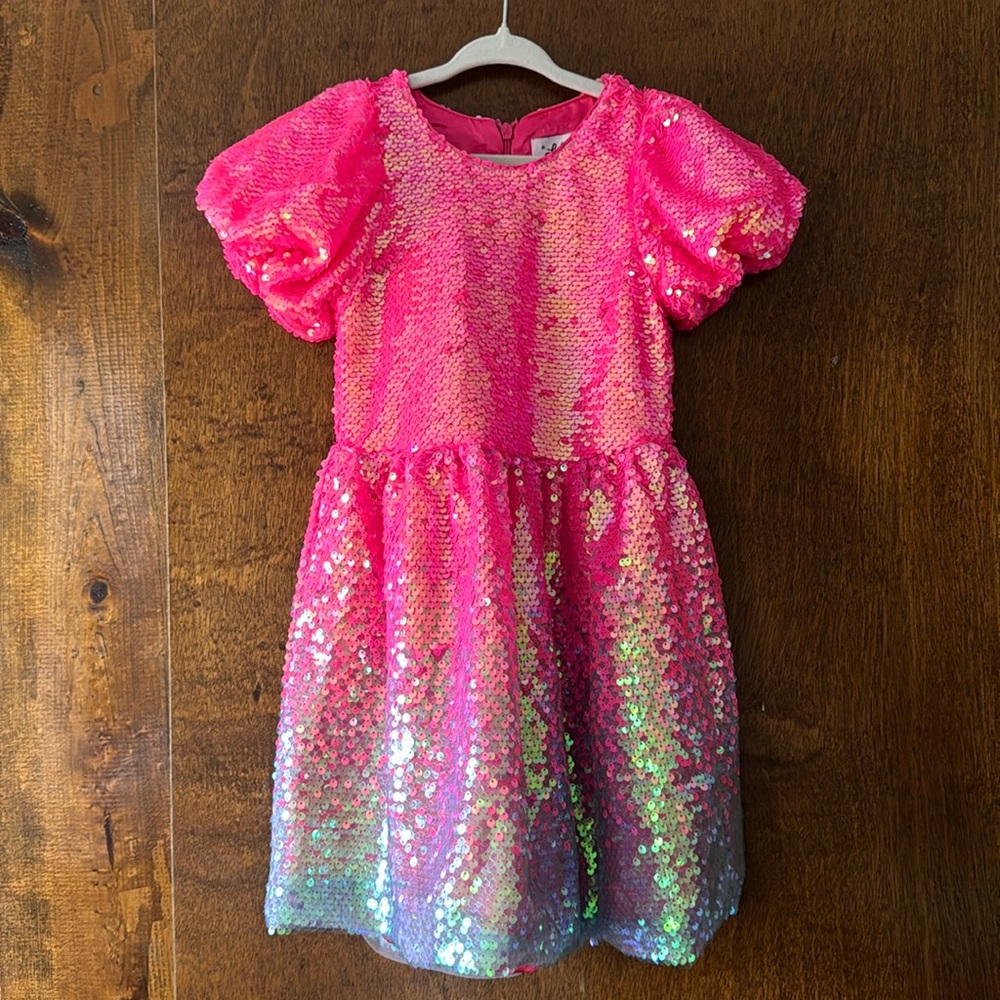 Lola and the boys are 4 rainbow sequins dress